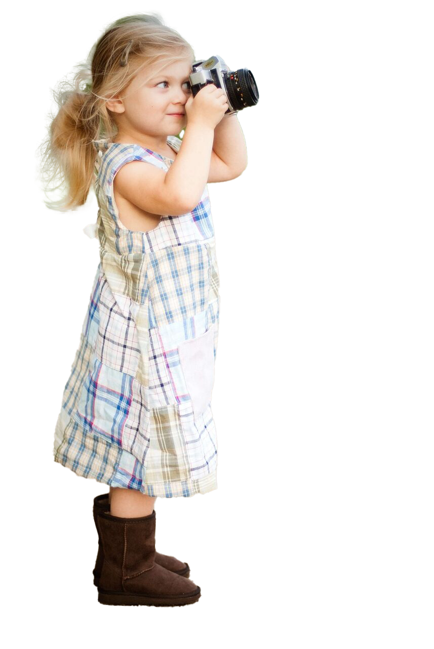 dziewczynka z aparatem